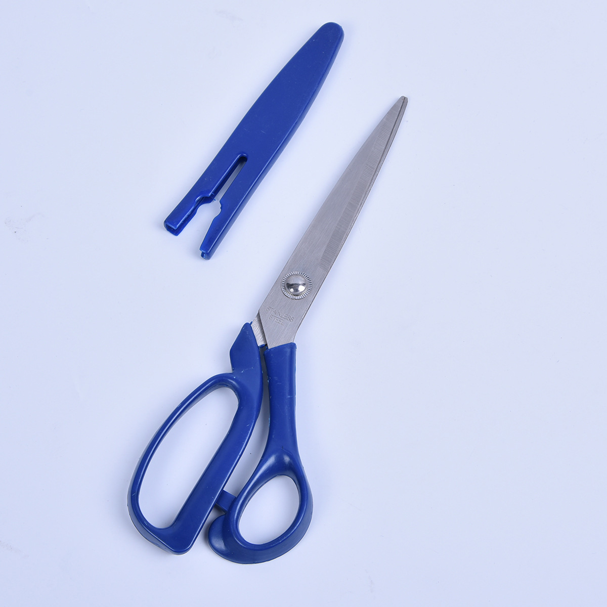 Tailor Scissors Lightweight Scissors Clothing Scissors Plastic Red Handle Scissors Blue Handle Scissors Mixed Color Wholesale