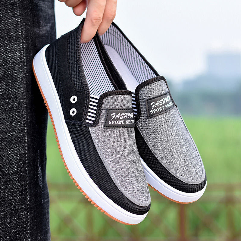 Denim Student Shoes Tendon Sole Casual Canvas Shoes Low-Top Casual Shoes Men One Piece Dropshipping