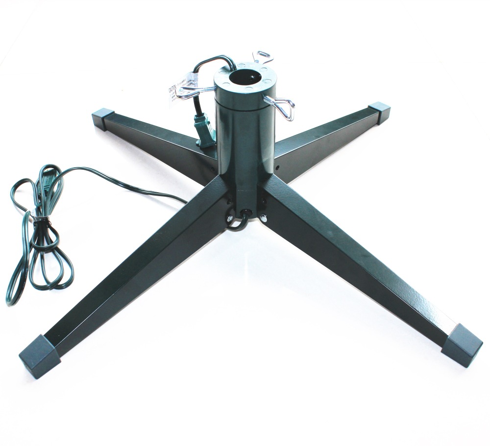 圣诞树电动旋转底座树脚支架 铁脚 可自由控制转向 口径可调节