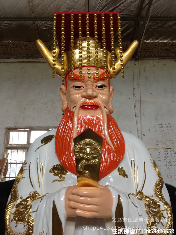 四海龙王2米树脂佛像批发龙王像东海南海西海北海龙王寺院摆件