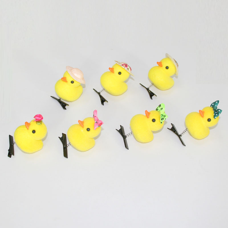 Selling Cute Small Yellow Duck More than Barrettes Styles Hair Accessories Duck Children Gifts Cross-Border Hot Girls Children Gift Toys