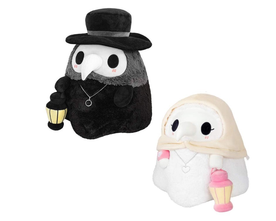 发光灯笼瘟疫鸟嘴医生毛绒公仔万圣节玩具