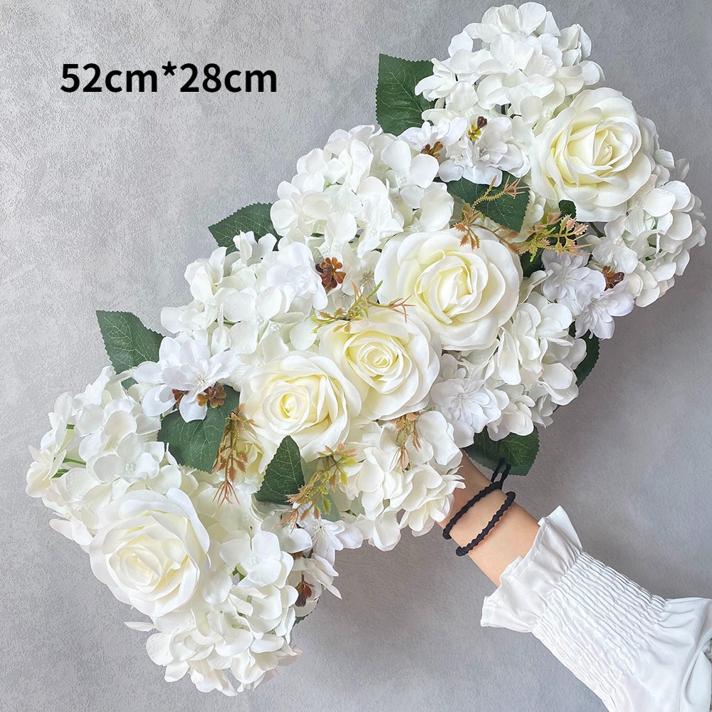 New Artificial Flower Wedding Layout Eucalyptus Diy Flower Wall Flower Vine Background Wall Rose Rose Flower Artificial Flower