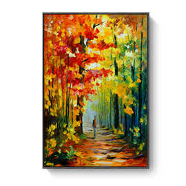 阿夫列莫夫油画喷绘 梦幻风景亮色调酒店宾馆挂画装饰画