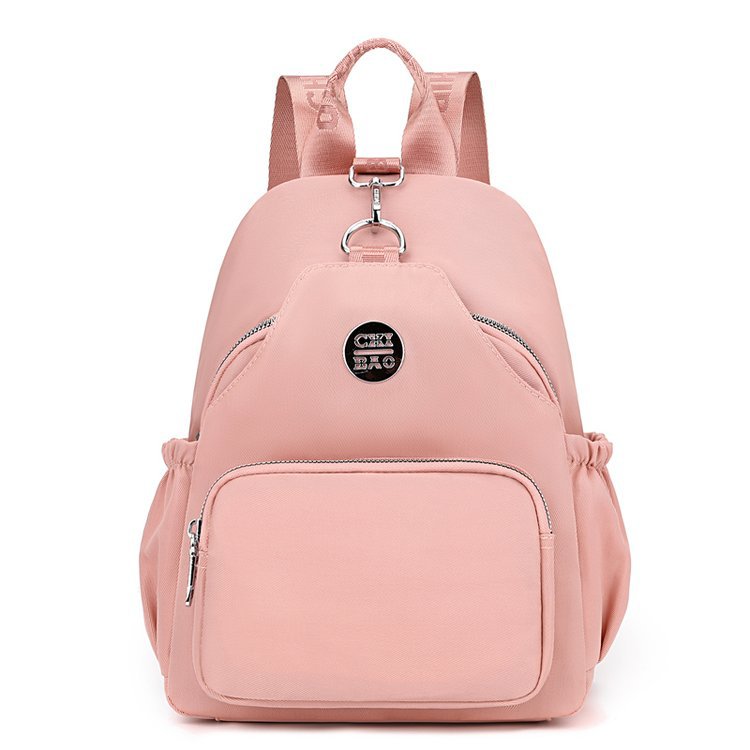 Backpack Female 2024 New Fashion Simple Lightweight Oxford Cloth Small Backpack Work Commuter Bag