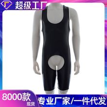 情趣内衣开档漆皮男装调情泳装男用服装厂家批发皮革衣服背带连体