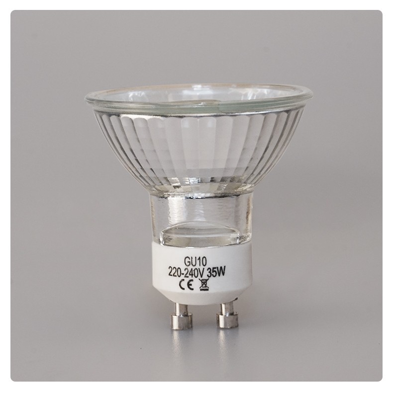 gu10卤素灯杯石英射灯 35w 50w暖白可以调光厂家直销融蜡灯光源