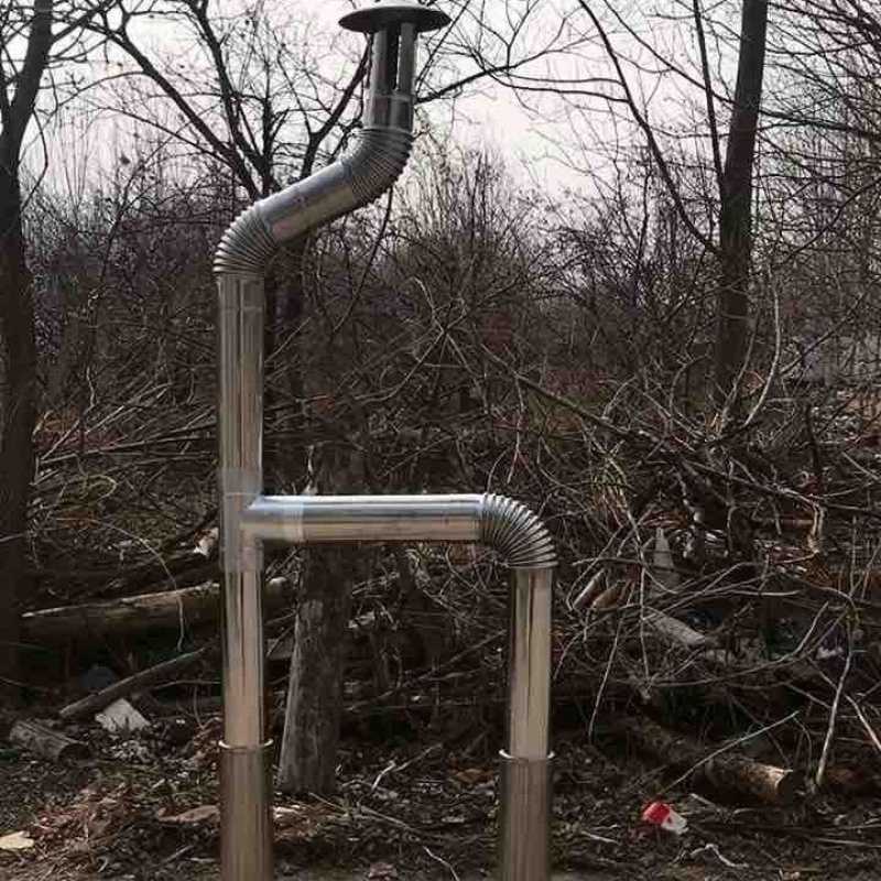 不锈钢烟管农村烧柴火灶炉子无缝家用取暖锅炉排烟囱排气排风