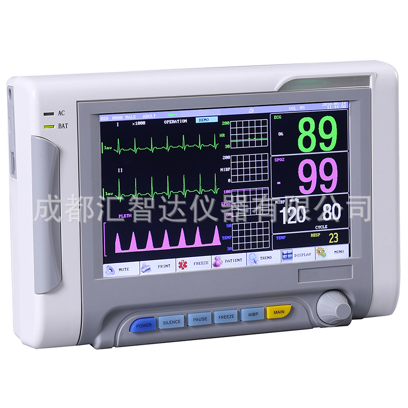 Huizhida Pet Animal Veterinary Surgery Vital Signs Multi-Parameter Monitor