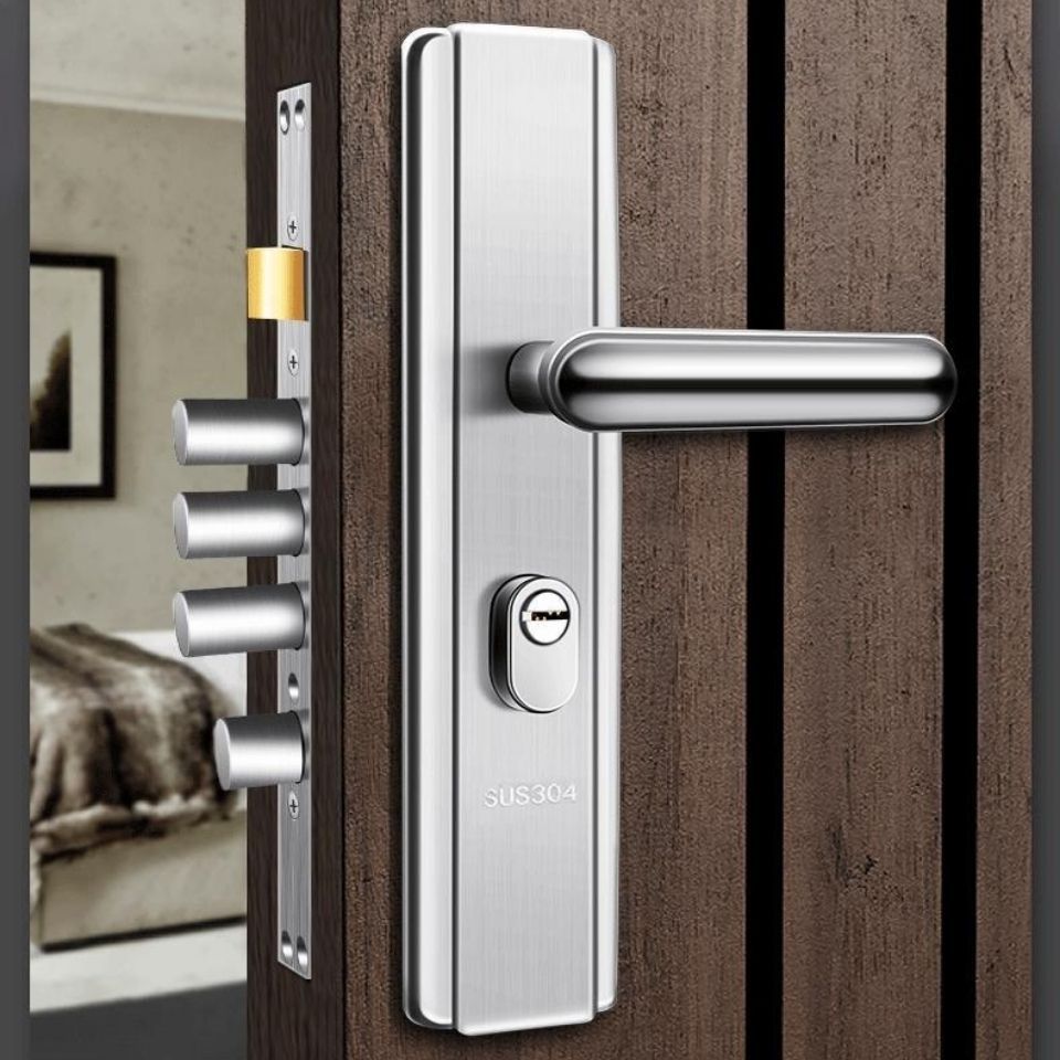 防盗门锁门锁全套入户门锁步阳盼盼新多王力群升防盗门通用锁