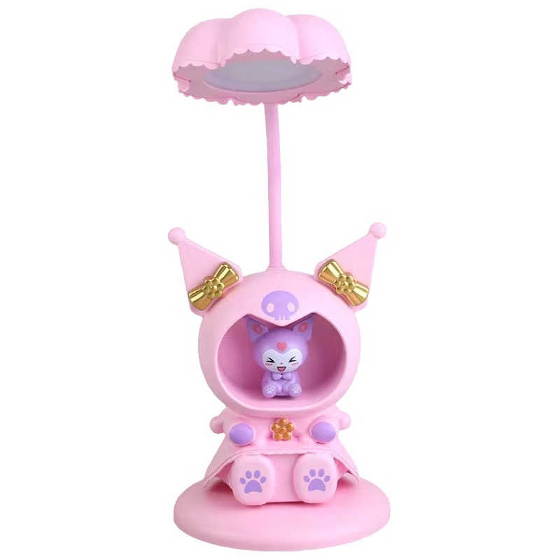 New Sanrio Clow M Table Lamp Led Cartoon Desktop Usb Charging Decoration Children Small Night Lamp with Pencil Sharpener