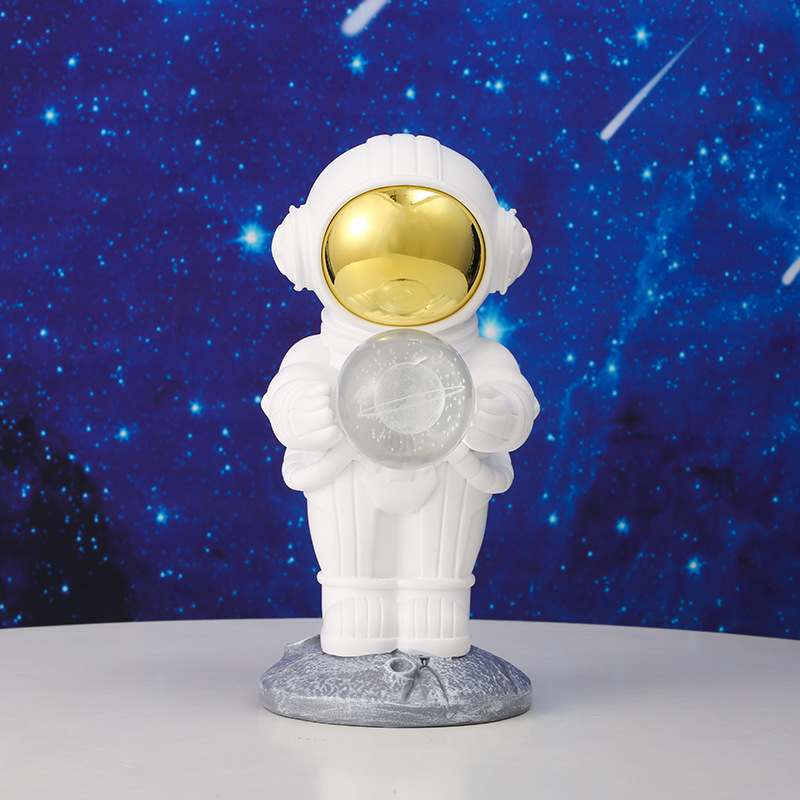 New Mini Cartoon Resin Decoration Astronaut Children's Desktop Decoration Star River Universe Series Resin Crafts