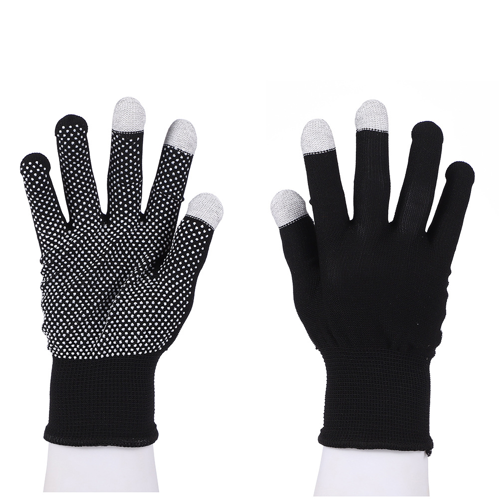 十三针点胶手套批发防滑耐磨园艺工作工地用劳保手套浸胶防护手套