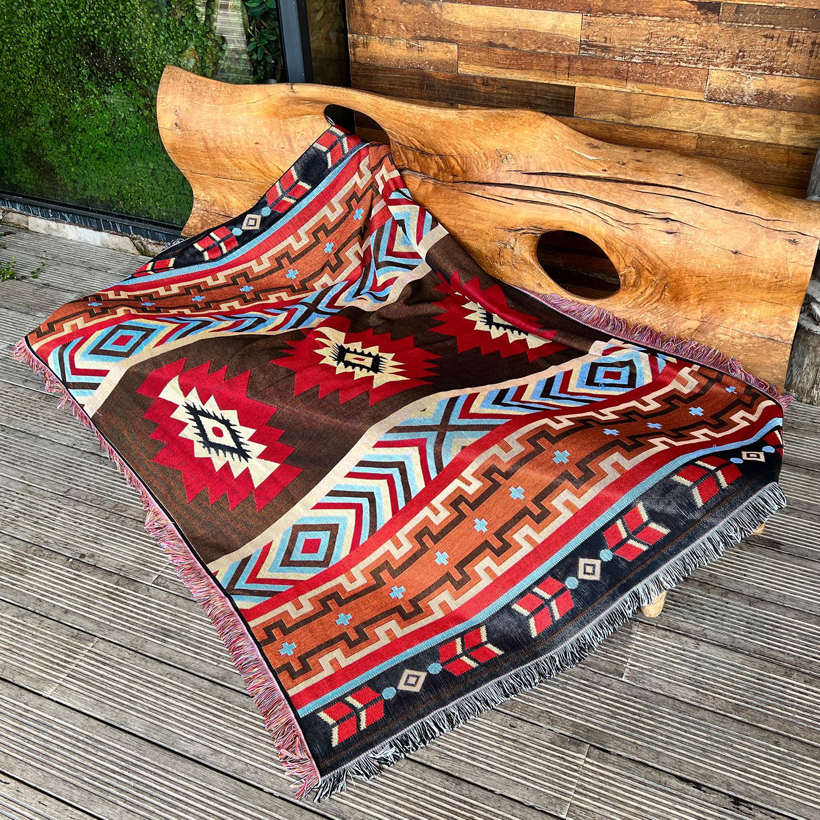 Camping Rugs Outdoor Blanket Picnic Blanket Sofa Blanket Ins Style Bed Blanket Air Conditioning Blanket Chenille Indian Blanket