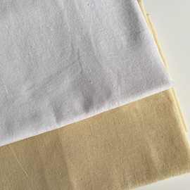 厂家直供 亚麻面料 漂白布 米黄布 麻布印花 亚麻坯布工艺品布