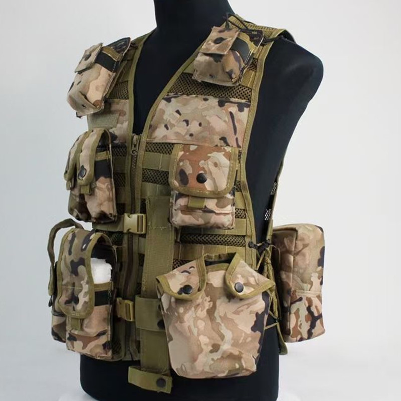 13款式虎斑战术背心马甲水墨纹冬野战携行具网状多兜透气户外装备