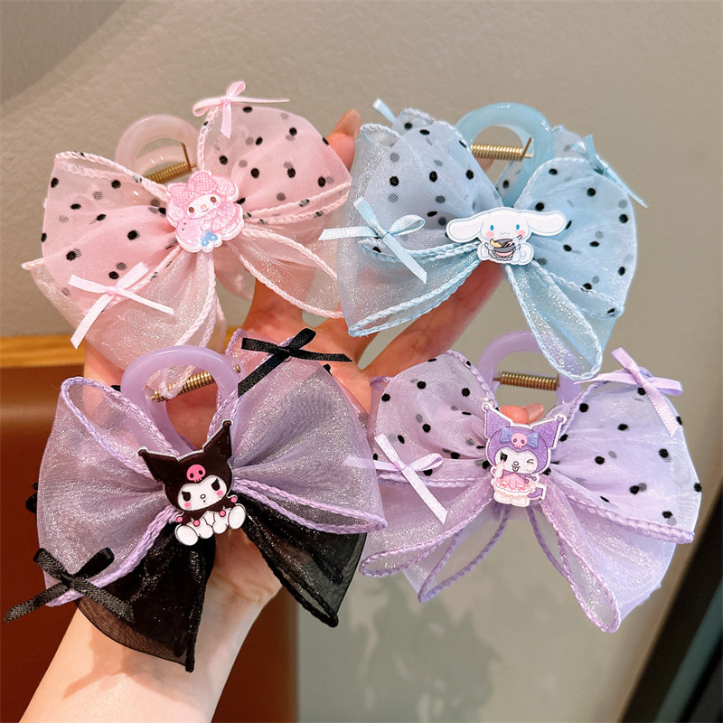 儿童可爱卡通高马尾抓夹女童后脑勺碎发夹子小女孩发卡鲨鱼夹头饰