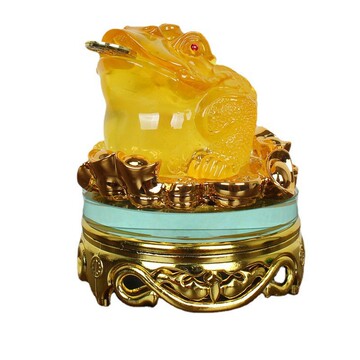 金蟾小摆件招财进宝开业礼品树脂工艺品桌面装饰越南外贸订单批发