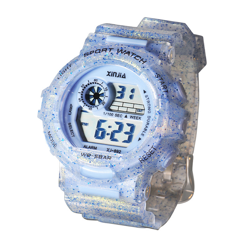 INS Style Fashion New Glow Student Electronic Watch 5ATM Waterproof Sports Outdoor Watch Female Customization