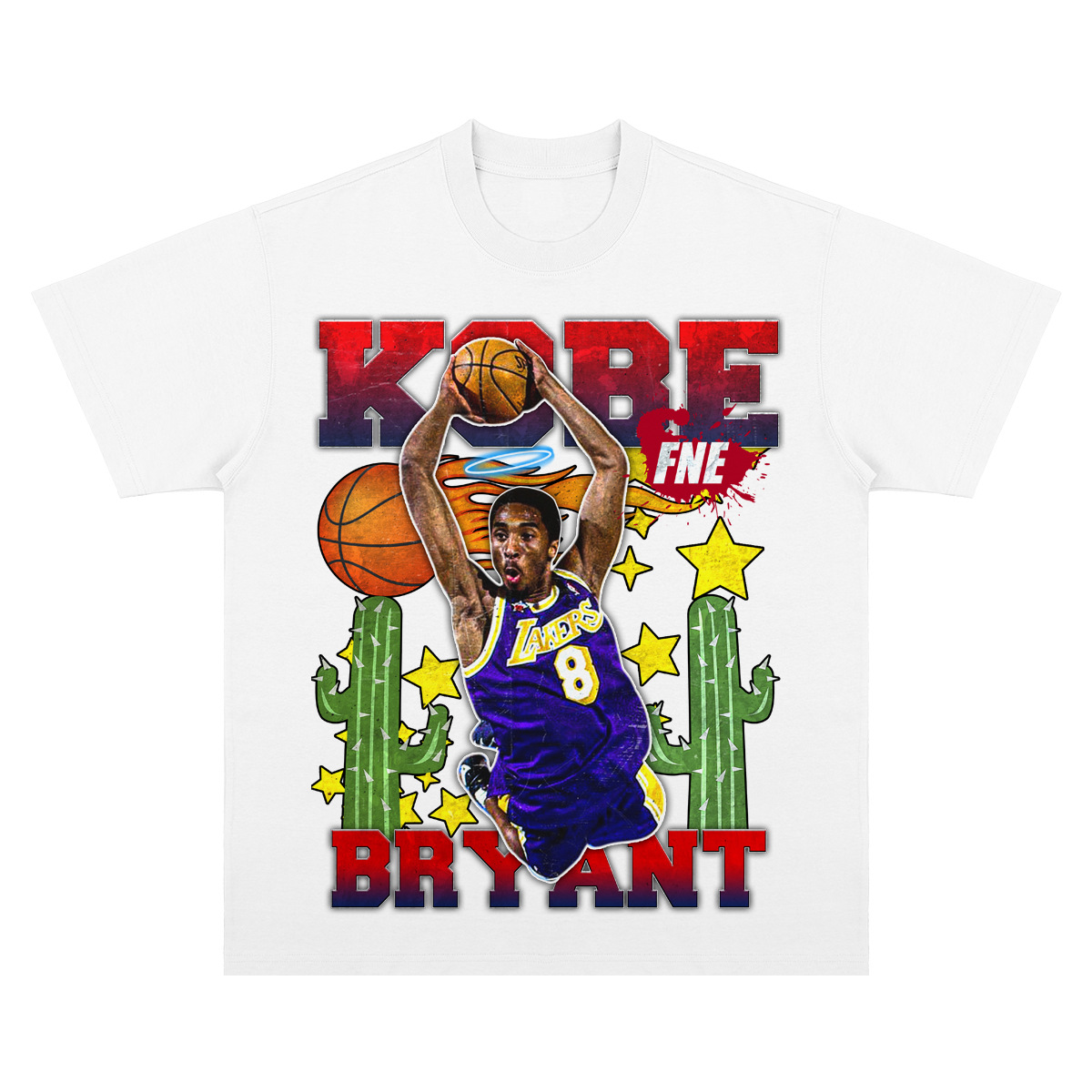 科比美式复古纪念短袖nba湖人篮球明星嘻哈说唱高街头宽松休闲t恤