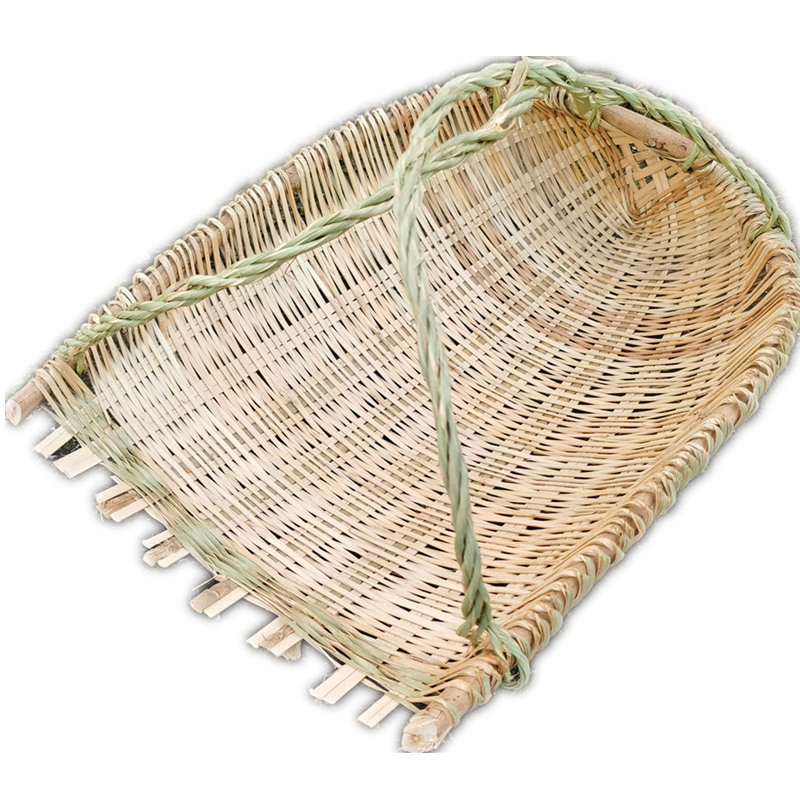 批发竹编撮箕农用挑土挑泥沙箢箕粪箕坑篼畚箕戳箕簸箕挑工地建筑