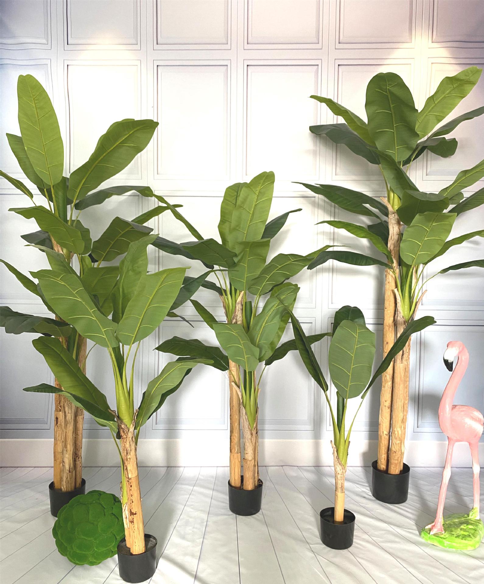 大型仿真芭蕉树假香蕉树落地盆栽客厅酒店装饰大树多杆芭蕉树