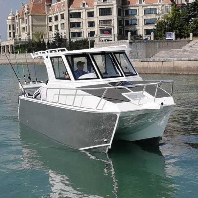 铝船青岛嘉世宝铝合金双体船专业出海渔船钓鱼艇渔船游艇一条快艇