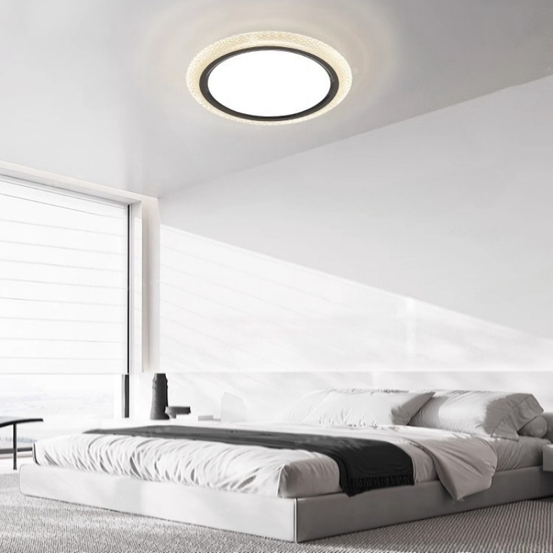 意式极简全光谱护眼房间卧室吸顶灯主卧室现代简约高级感水晶灯具