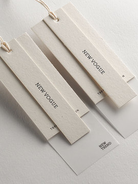 服装商标草香纸吊牌设 计定 制价格标定 做硫酸纸挂牌吊卡订 做