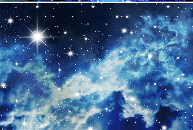 3d立体宇宙星空背景墙壁纸太空主题酒吧壁画ktv天花板吊顶8d墙纸