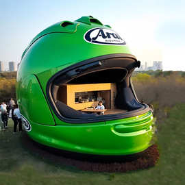 新款上市网红餐车摆摊车 多功能小吃车 商用流动餐车头盔模型