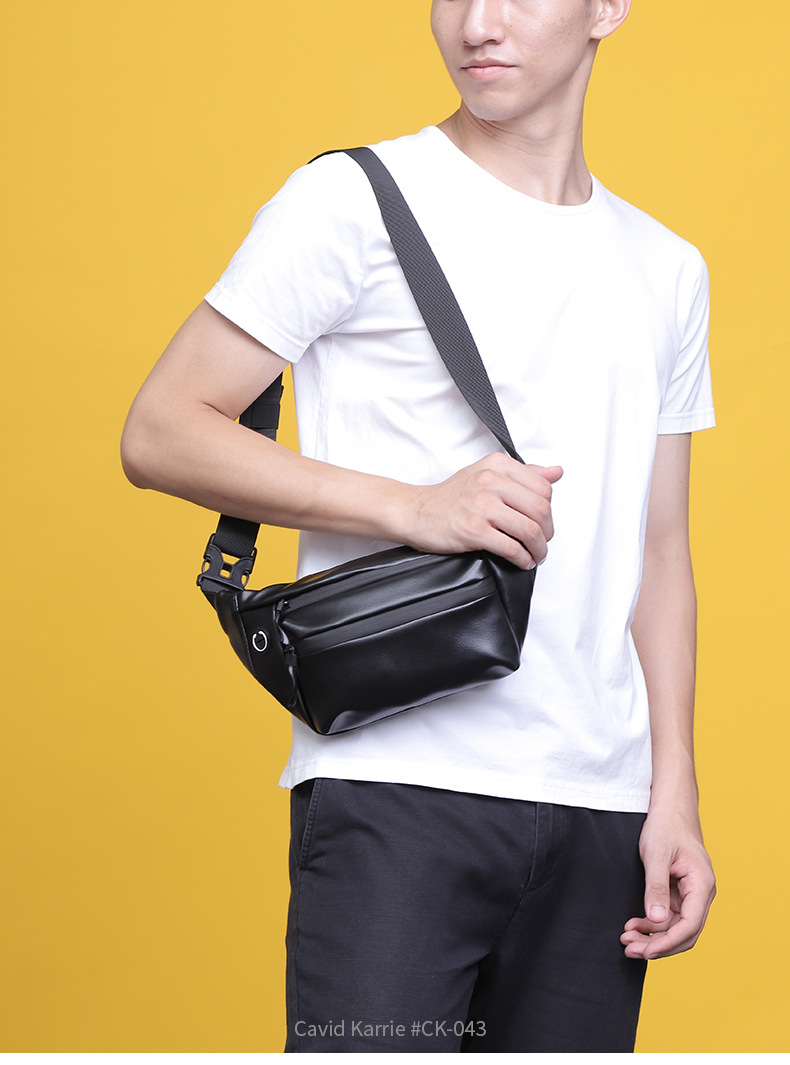 胸包防水男士腰包个性休闲户外运动斜挎包时尚韩版潮流死飞骑行包