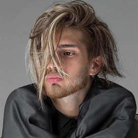 4%假人头发模型支架烫发头美发头模全真长发假头模特头练习男士短发