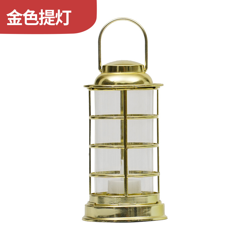 Small Lantern Storm Lantern Electronic Candle Simulation Candle Amazon International Station Ambience Light Led Luminescent Lamp