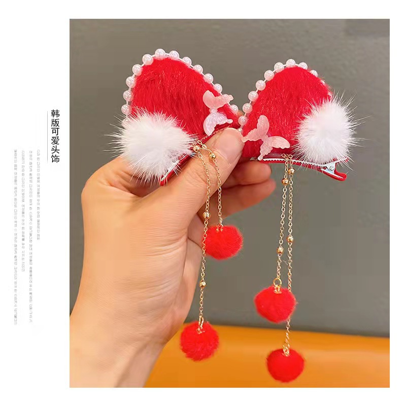 Diy Headdress Material Accessories Plush Ears Ultrasonic Shaping Plush Ears Korean Style Plush Ears