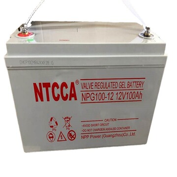 ntcca恩科蓄电池12v100ah 免维护储能电池npg100-12 铅酸电池