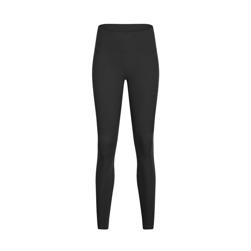 In Stock Lulu Nude Feel Yoga Pants No Embarrassment Line Cropped Pants Women's Skinny Pants Fitness Outerwear Bottoming Pants