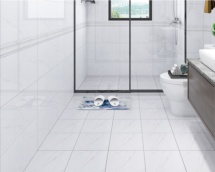 佛山 爵士白镜面墙砖300x600厨房白色墙砖 地砖卫生间地板配套-阿里巴