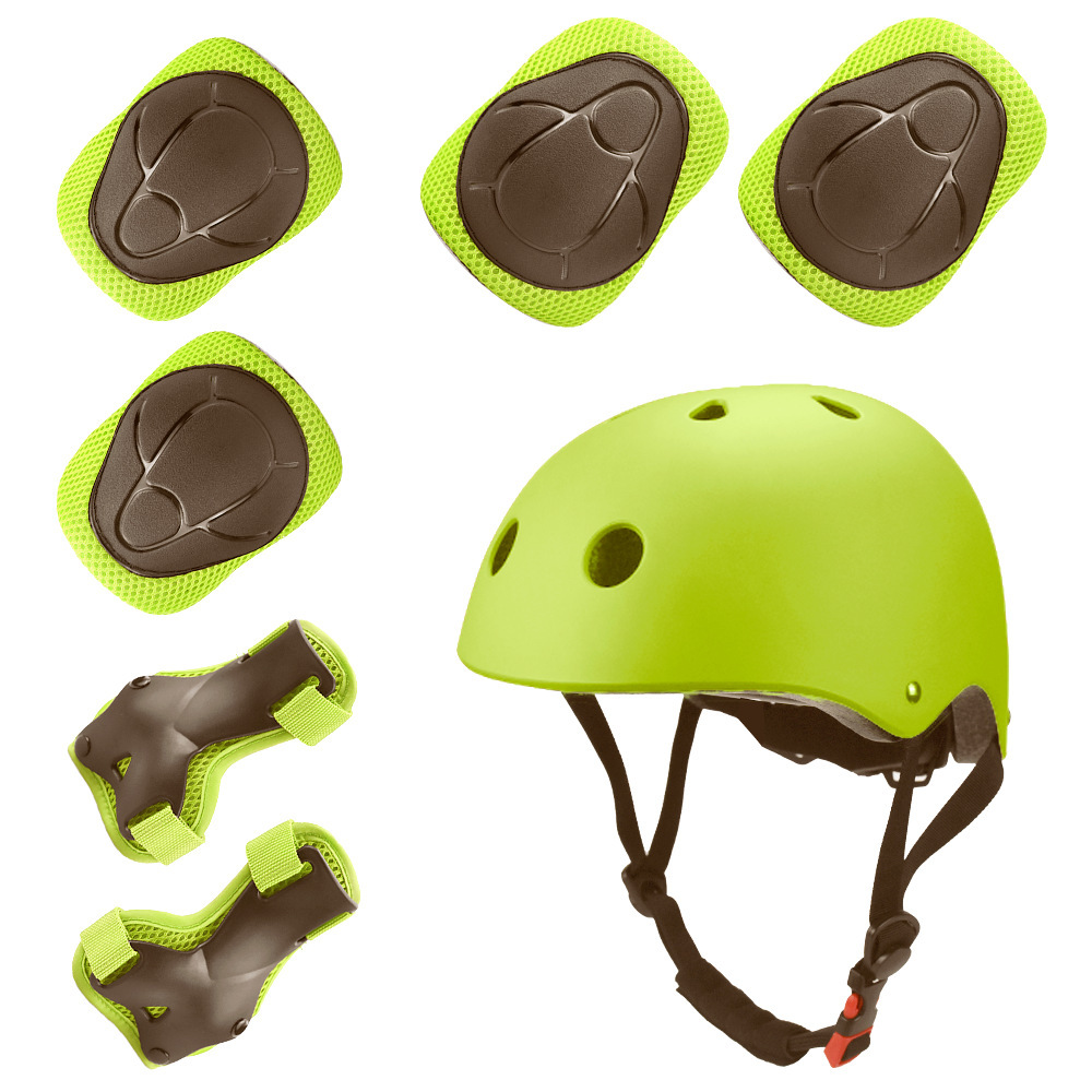 Children's Roller Skating Protective Gear Balance Car Skateboarding Helmet Protective Gear Mine Seven Piece Set