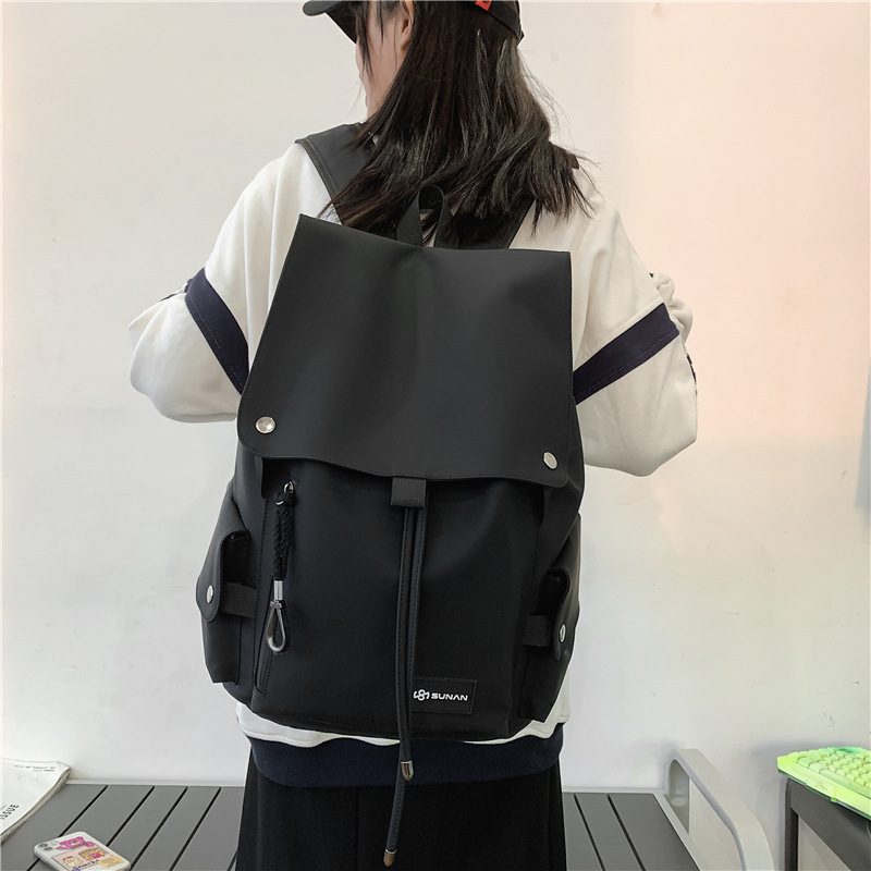 Trendy Cool Men's and Women's Backpack Wholesale Waterproof Motorcycle Large Capacity Large Cover Student Schoolbag New Backpack