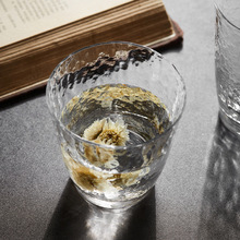 进口日本东洋佐佐木手工水晶玻璃杯 锤纹杯 啤酒杯威士忌酒杯水杯