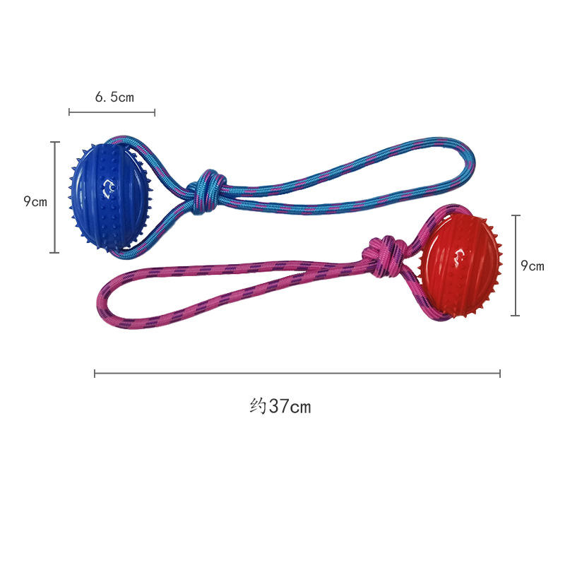 Pet Bite Rope Toy Bite Molar Teeth Nylon Rope Rugby Hand Pull Training the Toy Dog Dog Toy Manufacturer