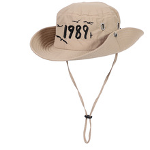 跨境新款泰勒1989刺绣登山钓鱼速干Taylor Swift宽檐渔夫帽户外帽