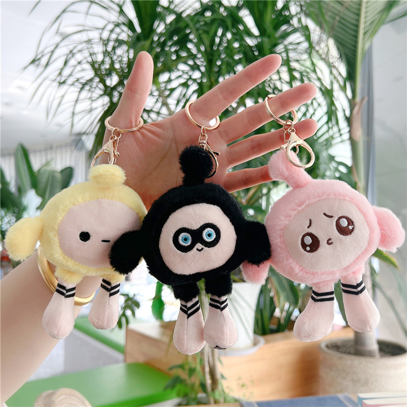 best-seller on douyin egg doll doll pendant doll keychain plush toy prize claw doll factory wholesale