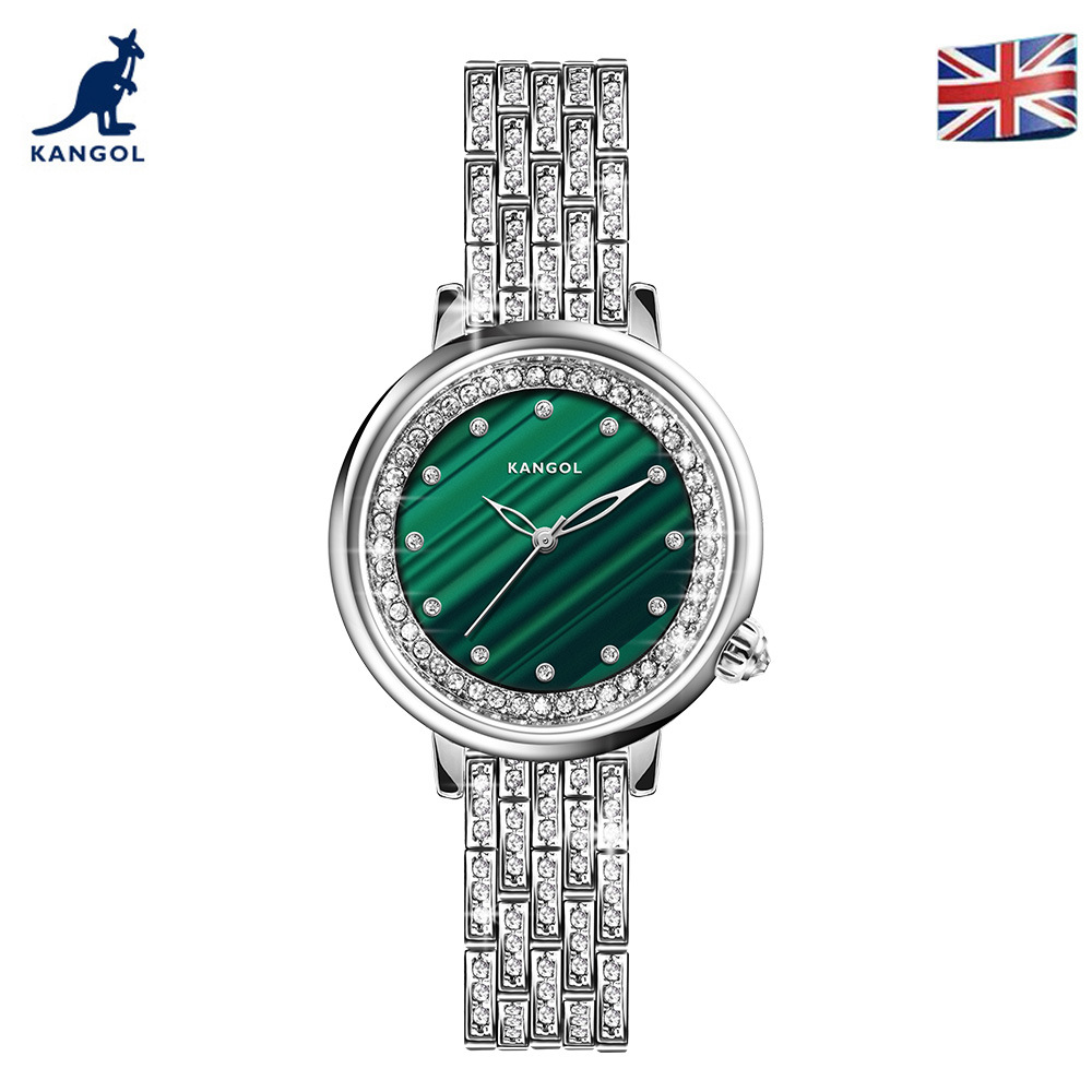 英国品牌坎戈尔袋鼠kangol全自动石英表女士手表学生防水-k680