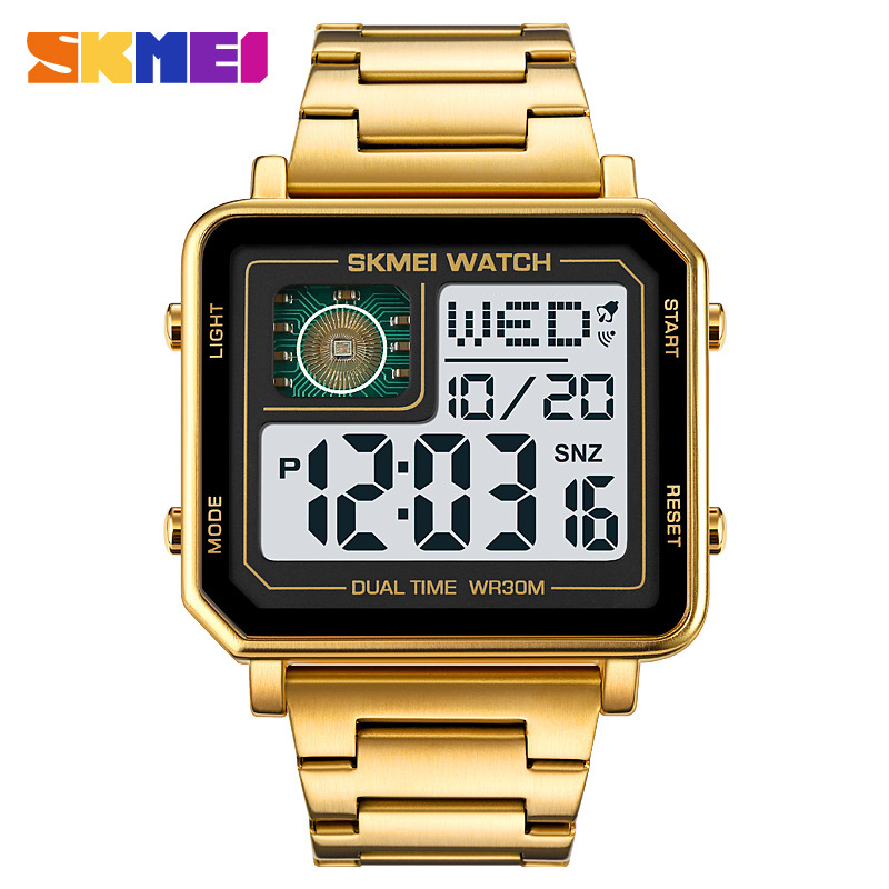 Skmei Men's Large Dial Watch Multi-Functional Outdoor Waterproof Electronic Watch Trendy Luminous Electronic Watch Wholesale
