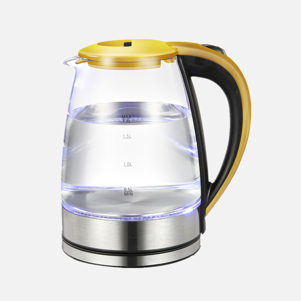 厂家直销批发玻璃电热水壶 机械保温1.8大容量电水壶养生壶电茶壶