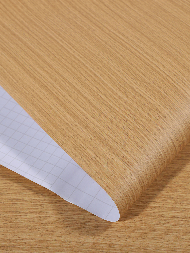 木纹贴纸自粘仿木实木加厚原木色木板防水桌面柜子木门木纹纸贴皮