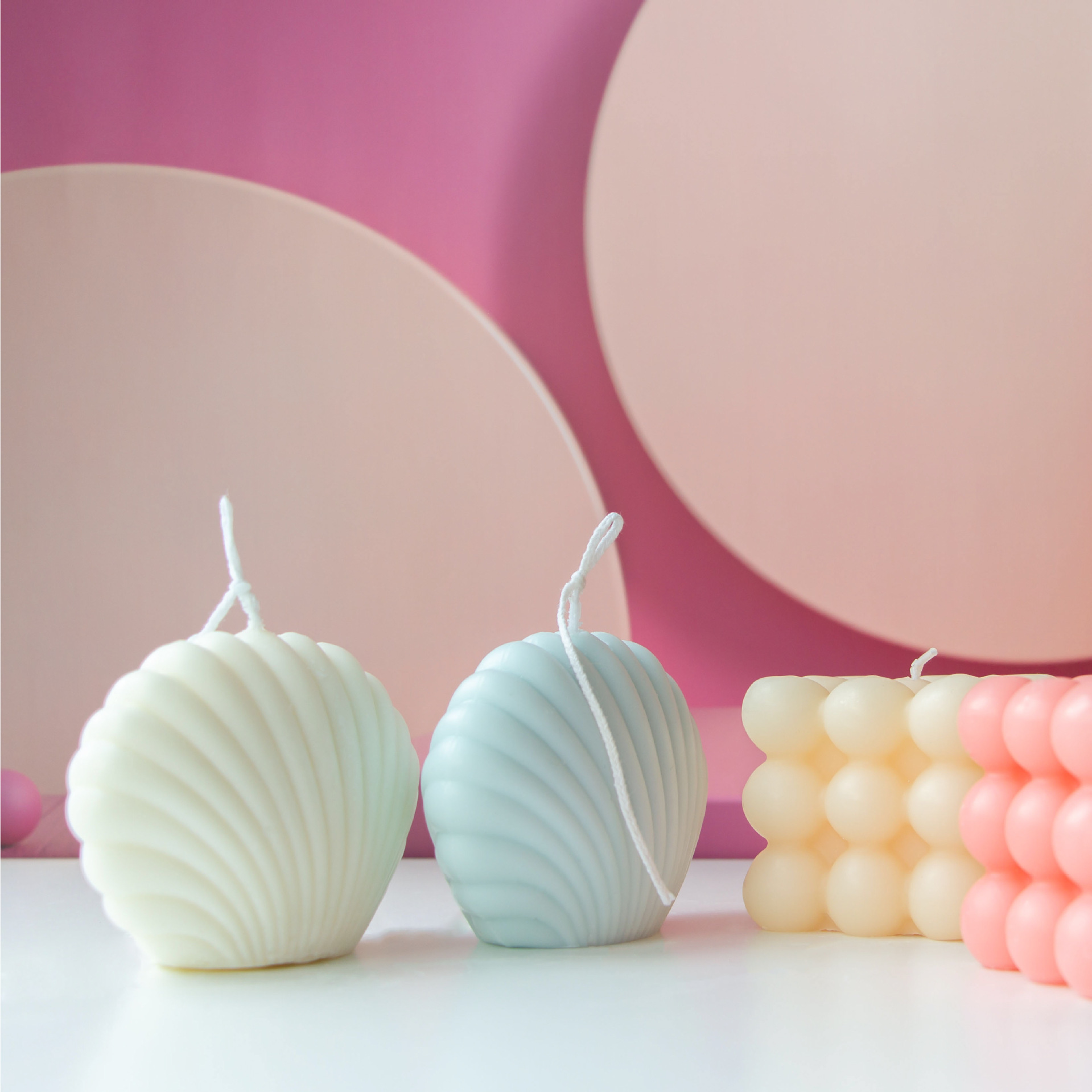 韩版ins创意贝壳香薰蜡烛网红家居拍照道具婚礼闺蜜伴手礼蜡烛灯