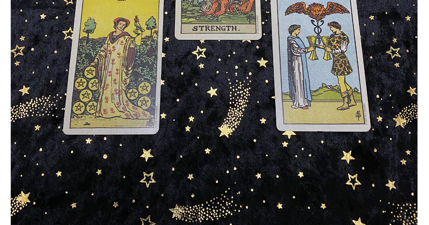 塔罗牌占卜桌布牌袋钻石绒鎏金星空流星oh卡神谕卡用